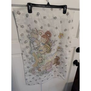 Vintage 1983 Cabbage Patch Kids Pillowcase CPK Pastel Floral 80s Bedding